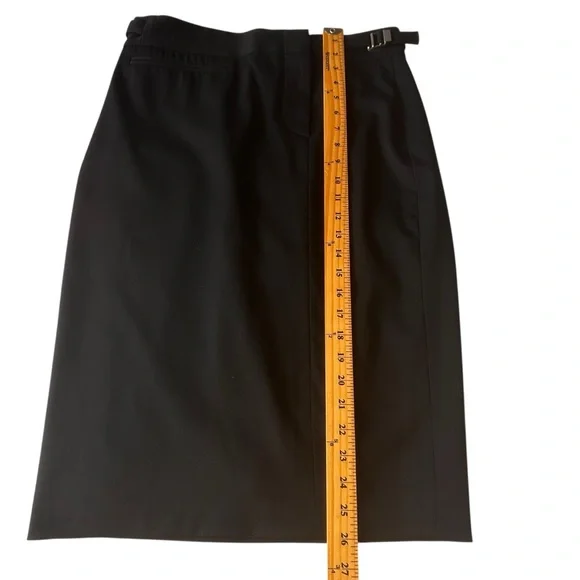 Gucci pencil skirt women’s size 8 black silver buckle vintage Tom Ford luxury - Picture 8 of 16